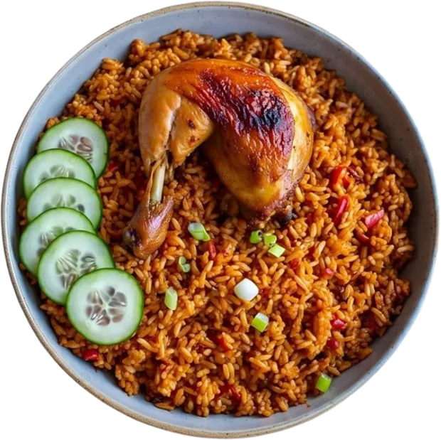 Bowl of jollof rice